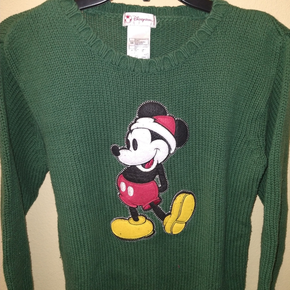Disney Store Mickey Christmas Sweater